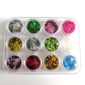 Multi Shapes 12pcs Nail Suit Glitter Pailletten Solvent Resistance Glitter Flakes